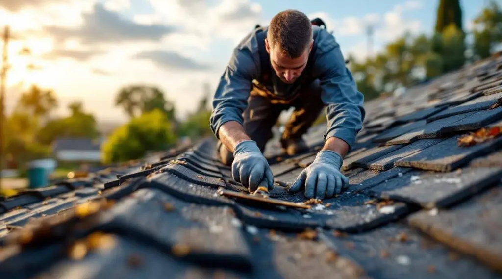 Professional roofing crew installing heavy-duty architectural asphalt shingles on a commercial facility in Midvale, Utah.